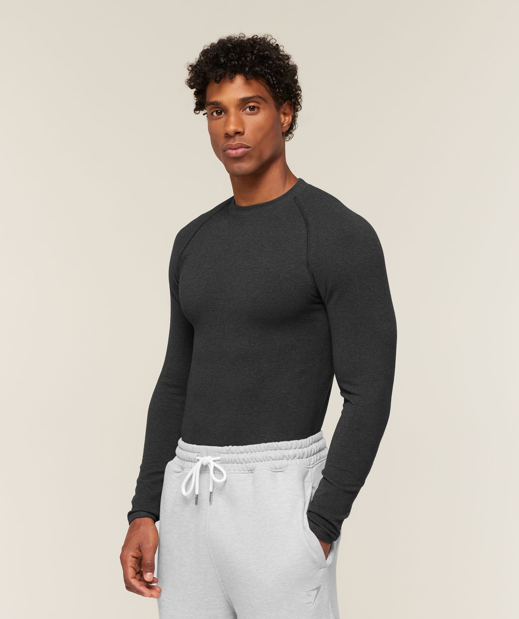 Cotton Seamless Long Sleeve T-Shirt