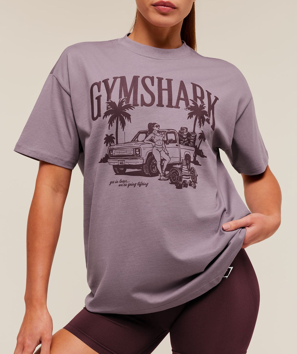 Pick Up Truck Graphic Short Sleeve T-Shirt