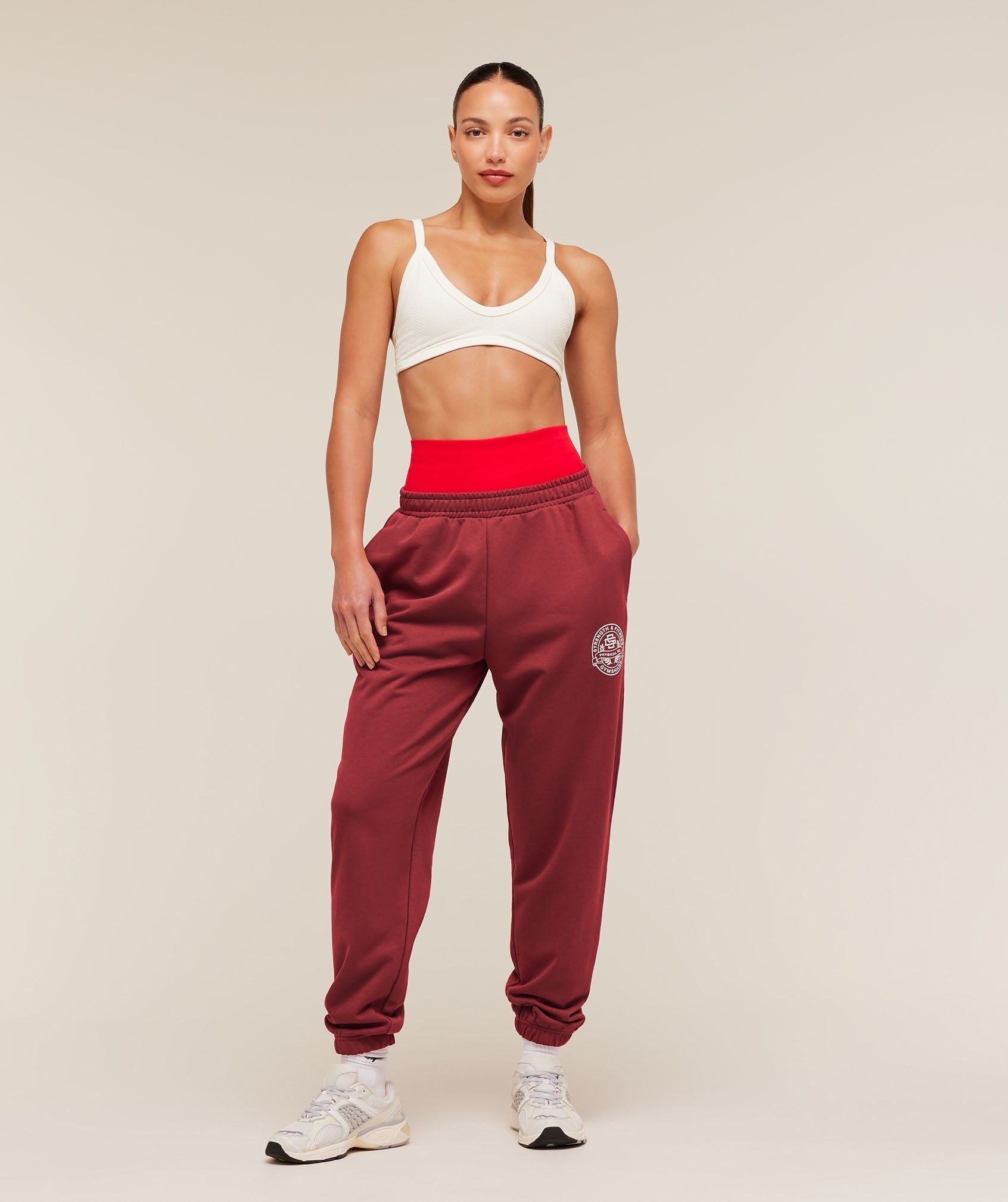 Strength and Fitness Crest Graphic Joggers