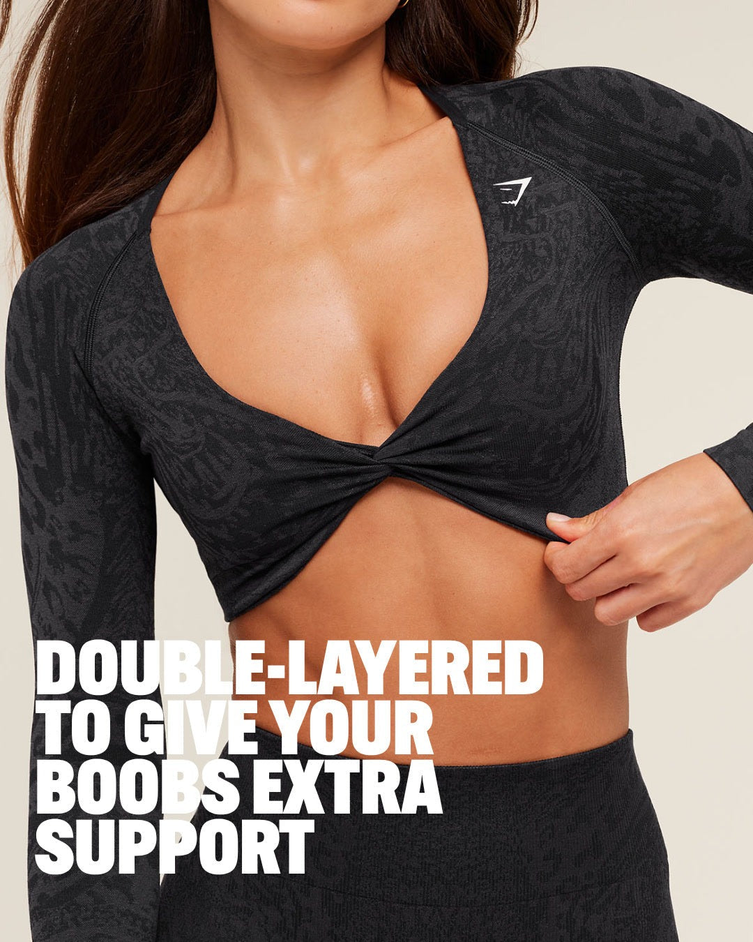 Adapt Animal X Whitney Long Sleeve Crop Top