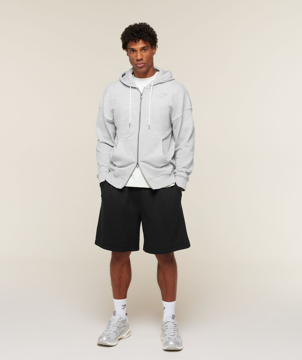 Campus Crest Zip Through Hoodie