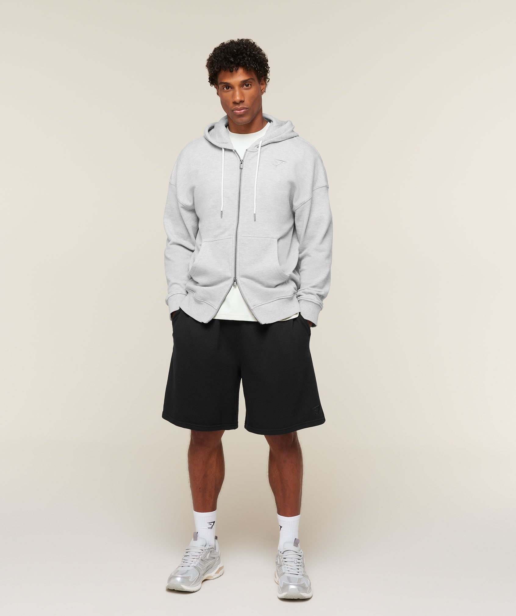 Campus Crest Zip Through Hoodie