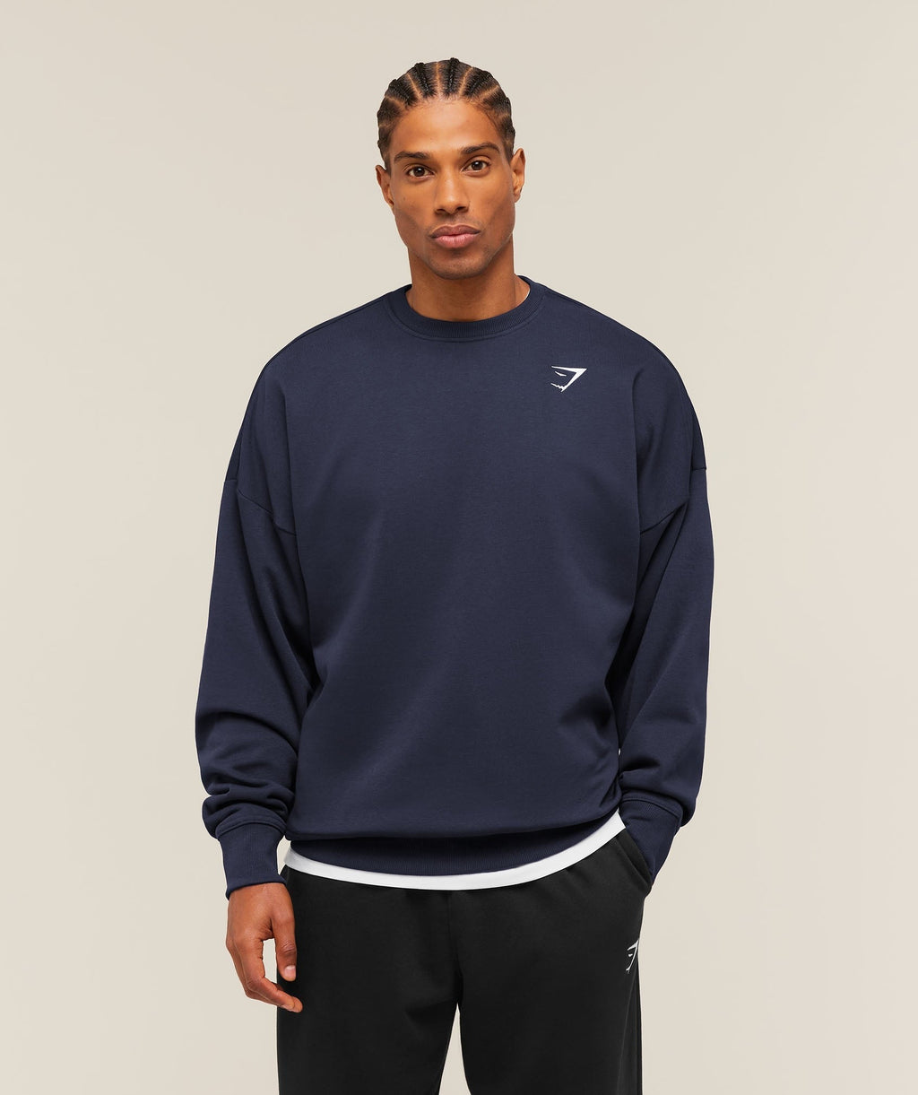 Oversized Crest Crew