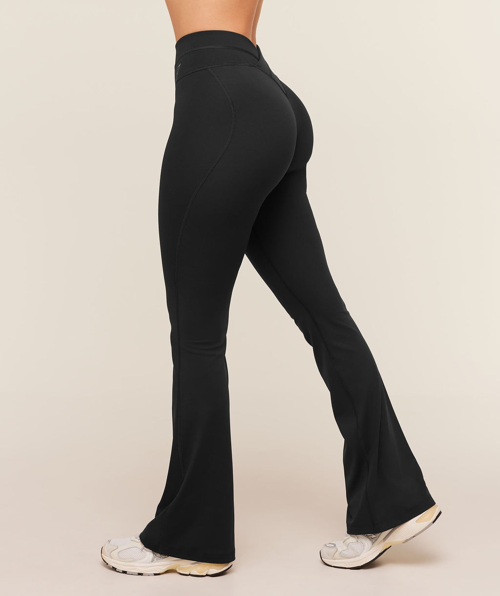 Crossover Back Flared Leggings