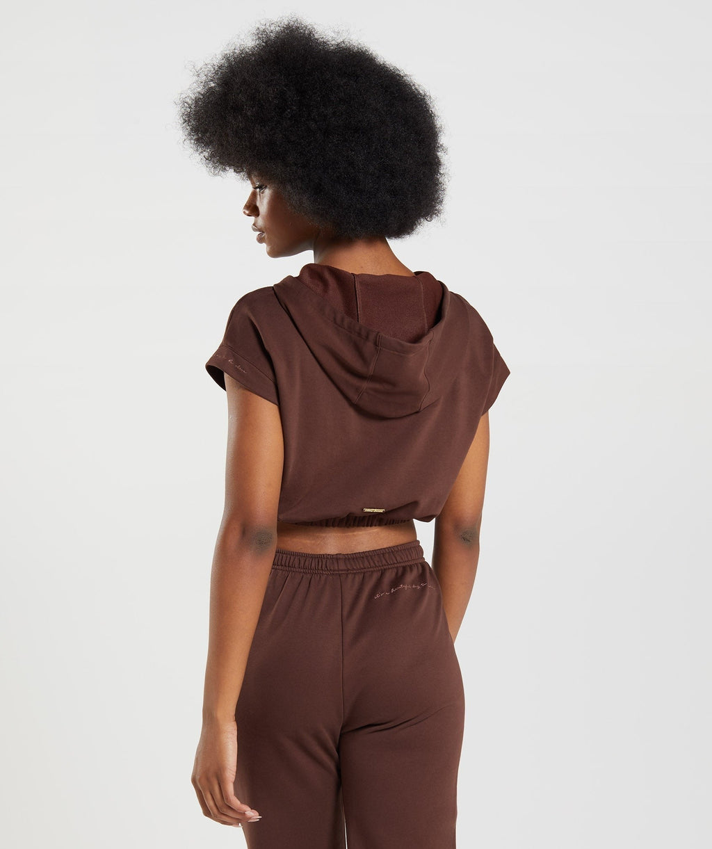 Whitney Cropped Sleeveless Hoodie