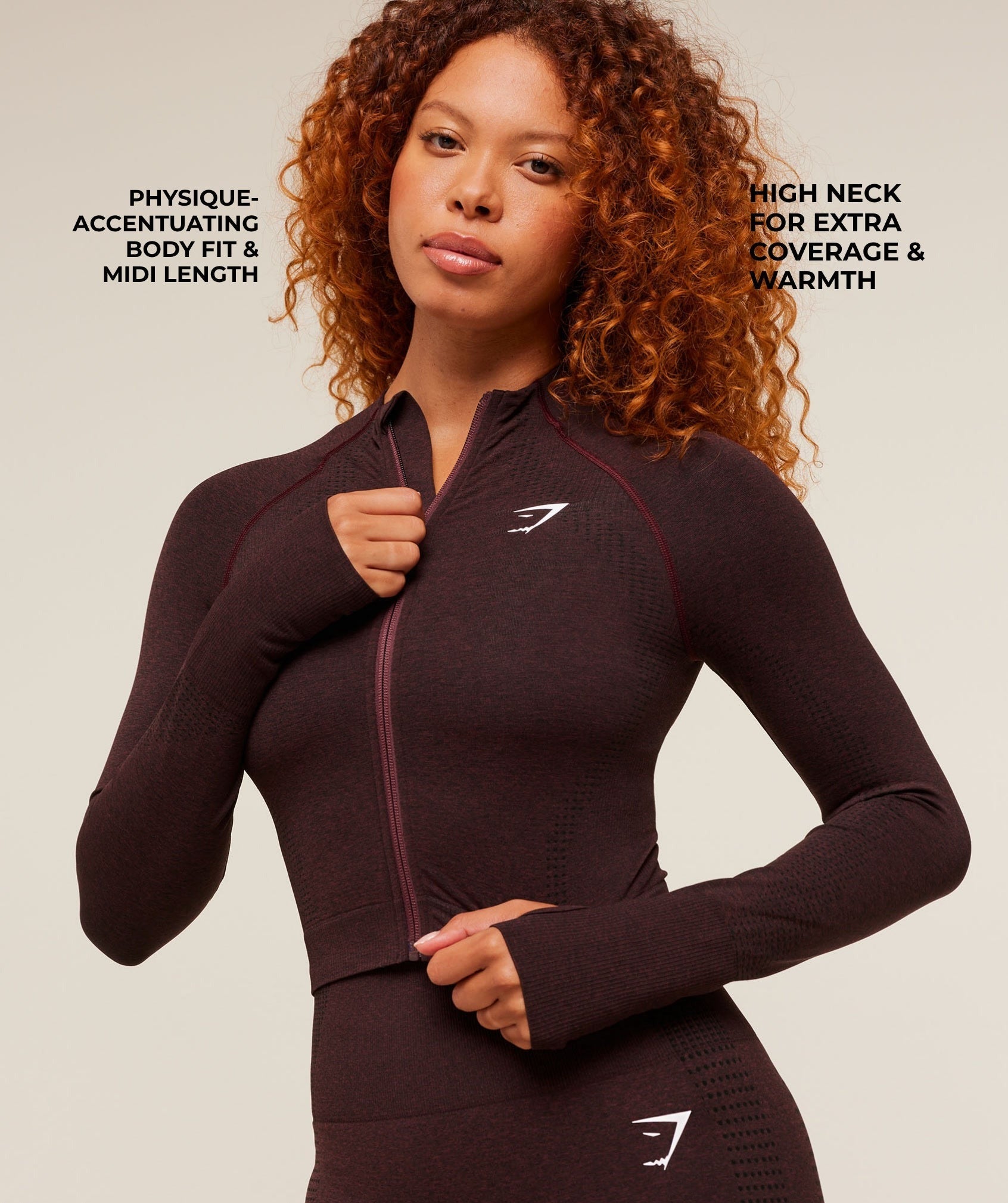 Vital Seamless Midi Zip 2.0 Pullover