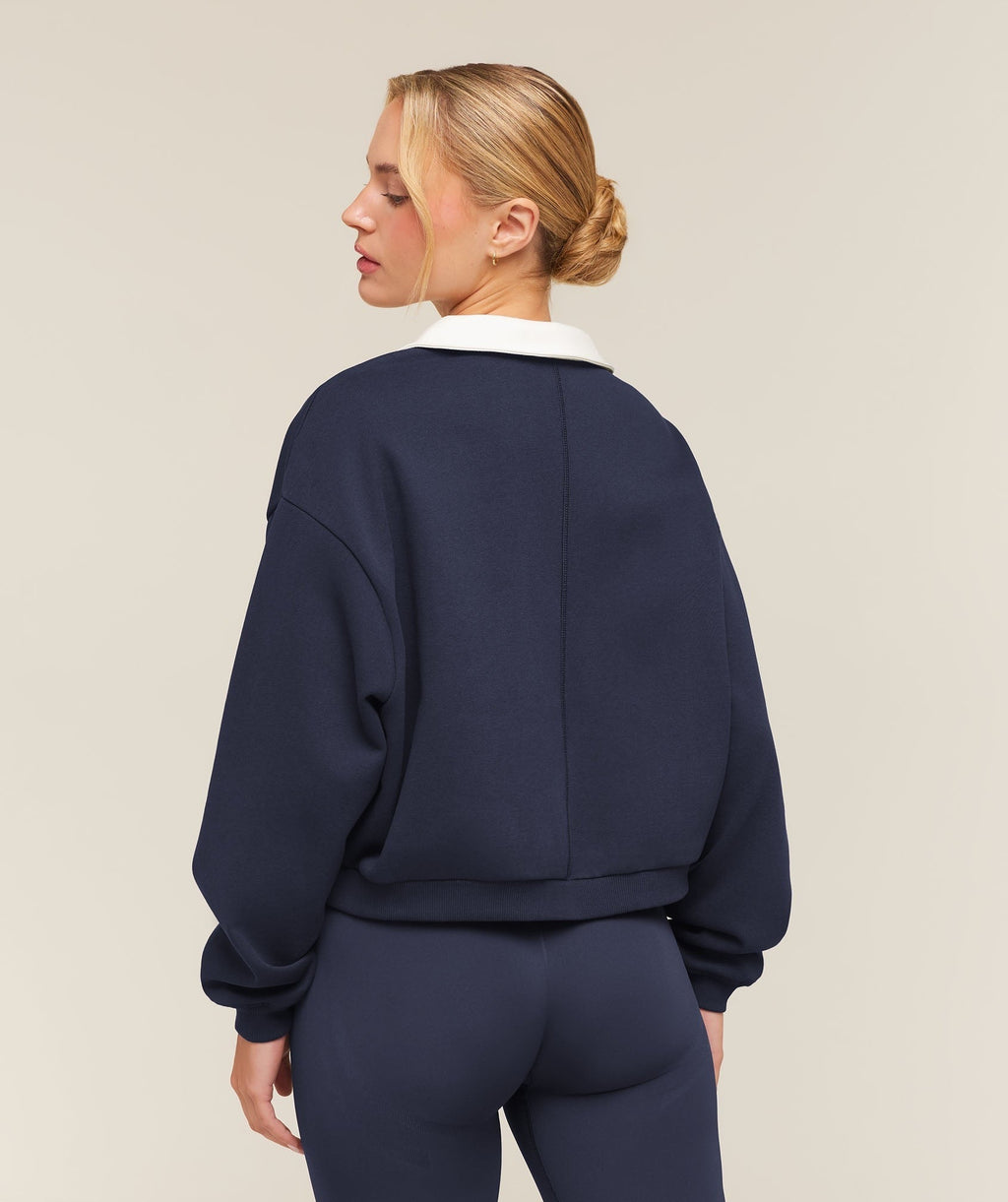 Cosy Campus Polo Sweatshirt