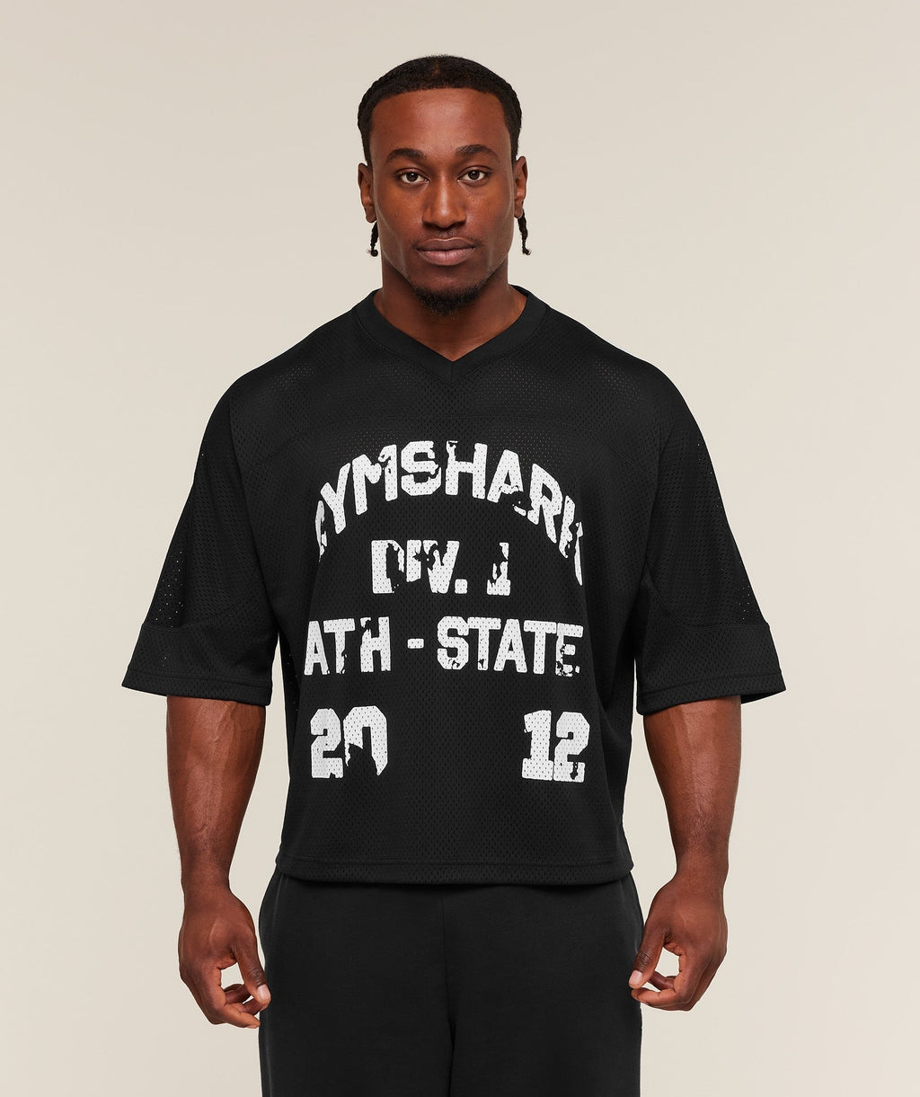 Graphic Mesh Oversized T-Shirt