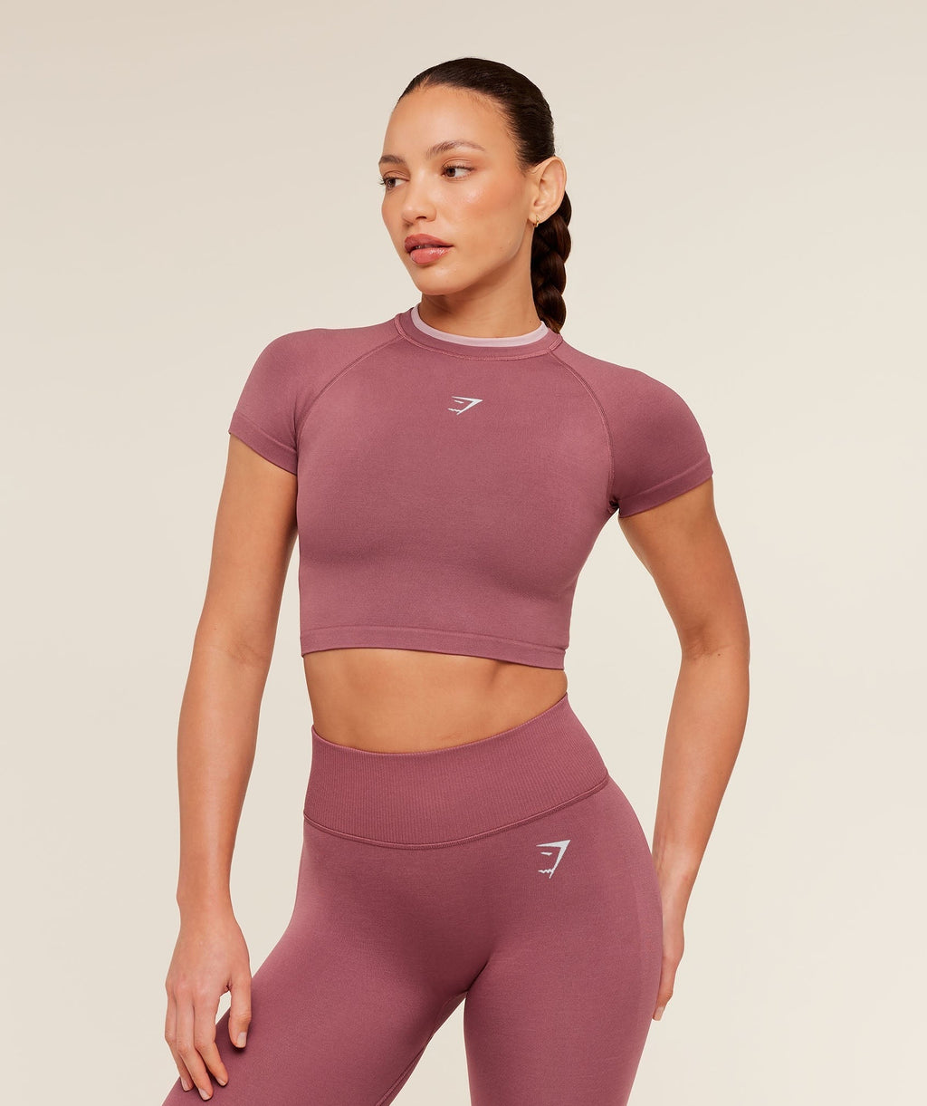 Interval Seamless Short Sleeve Crop Top