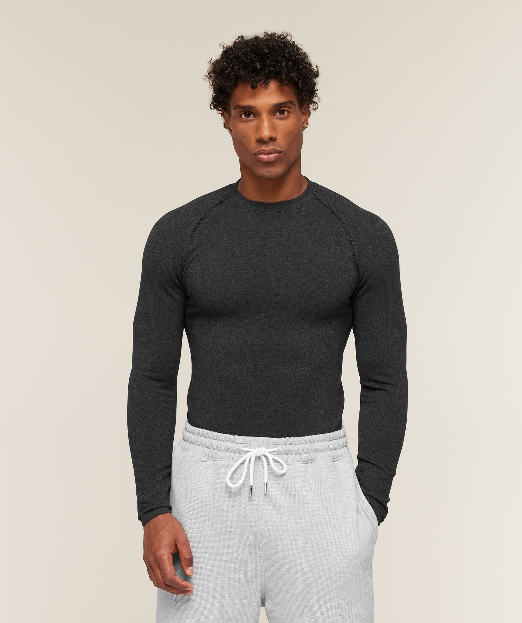 Cotton Seamless Long Sleeve T-Shirt