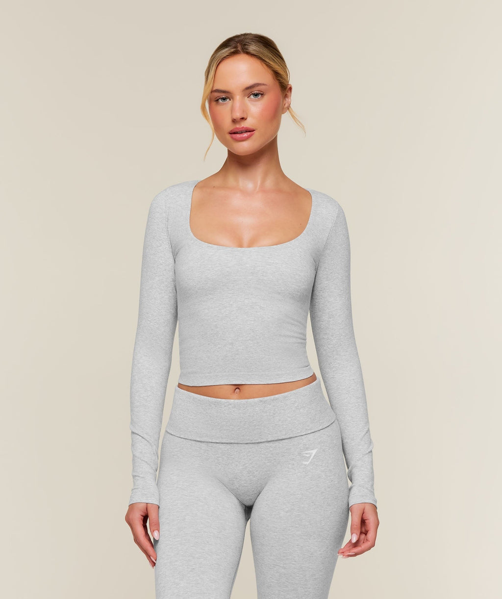 CottonMove™ Midi Long Sleeve Top