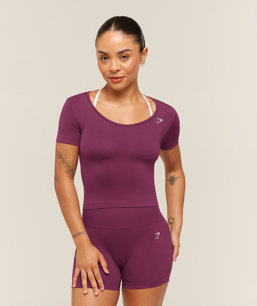Everyday Seamless Tight Fit Crew Neck Tee
