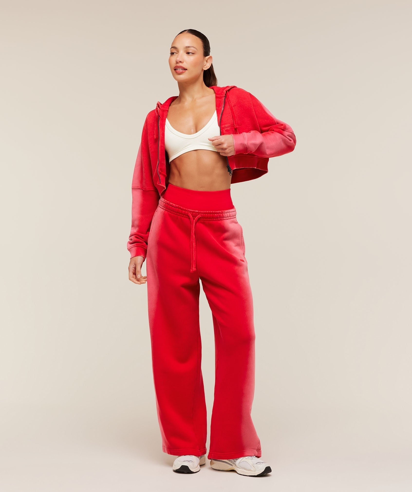 Pump Washed Zip Through Hoodie