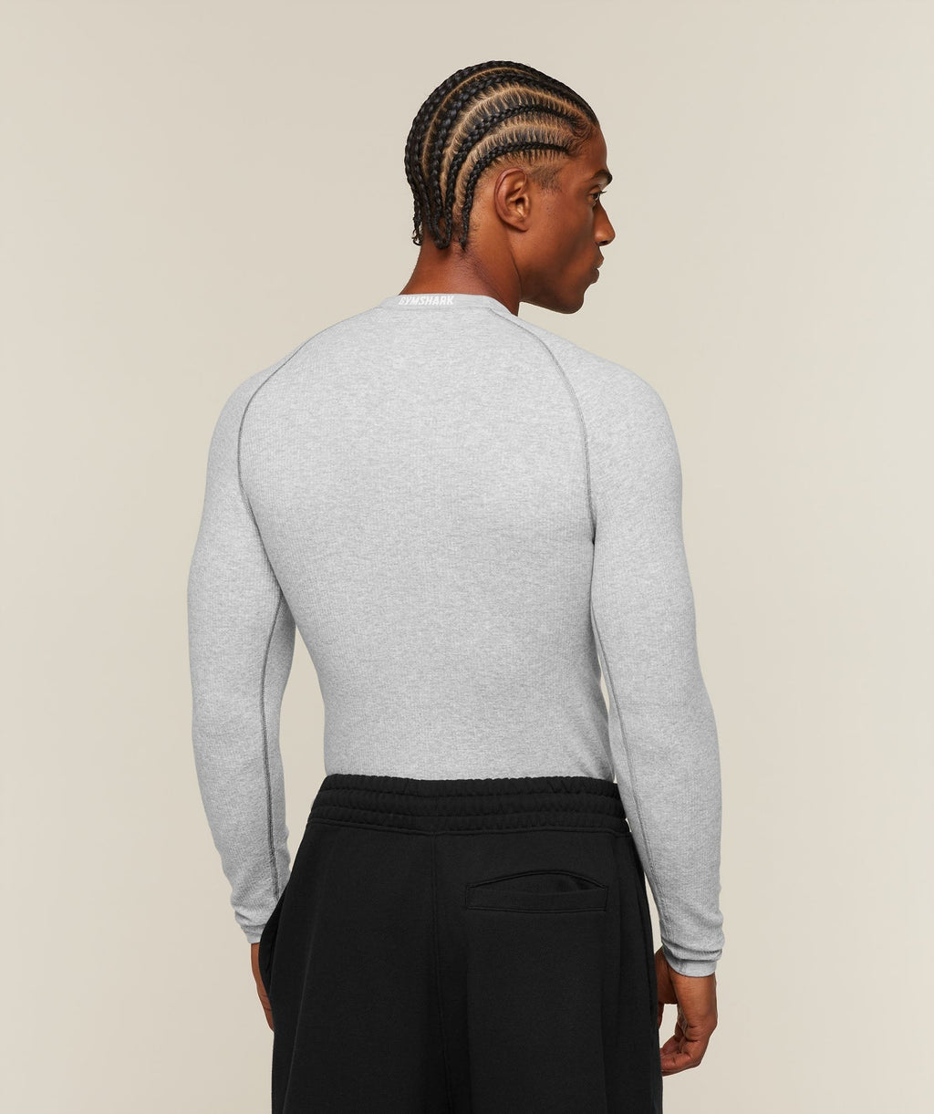 Cotton Seamless Long Sleeve T-Shirt