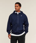 Crest Oversized Zip Up Hoodie
