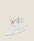 Fruity Graphic Midi Frill Socks 3pk