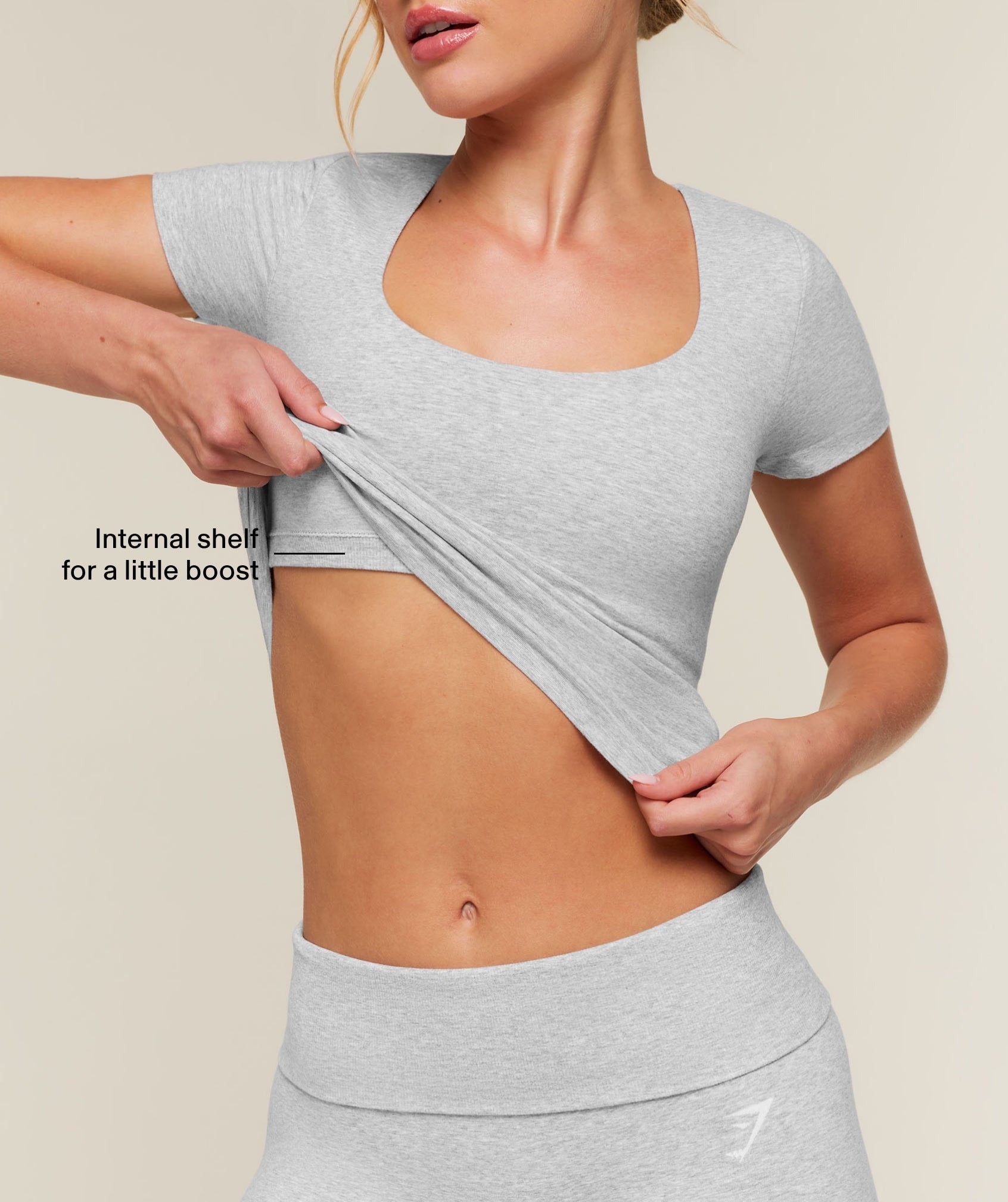 CottonMove™ Midi Short Sleeve Top
