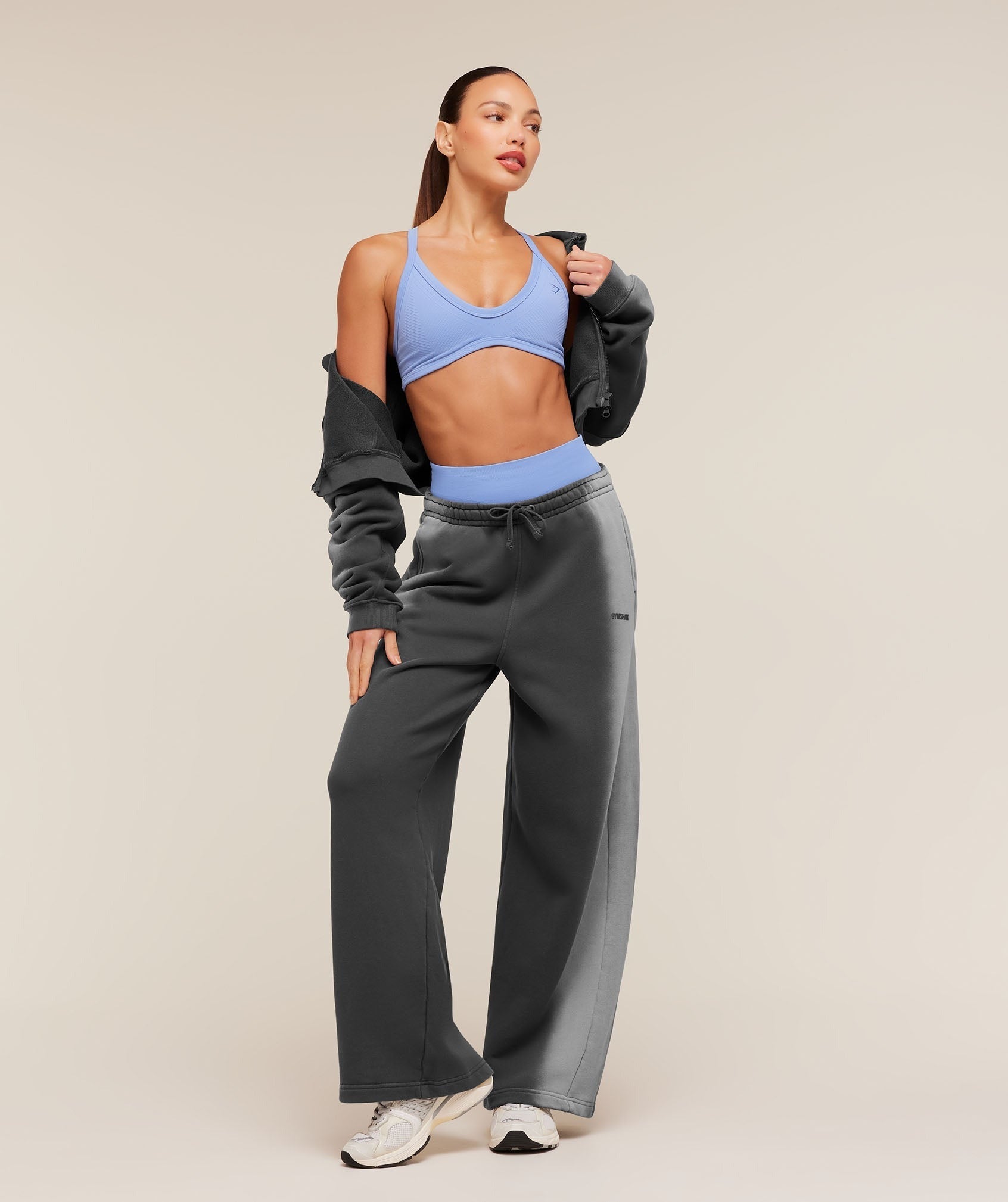 Pump Washed Zip Through Hoodie