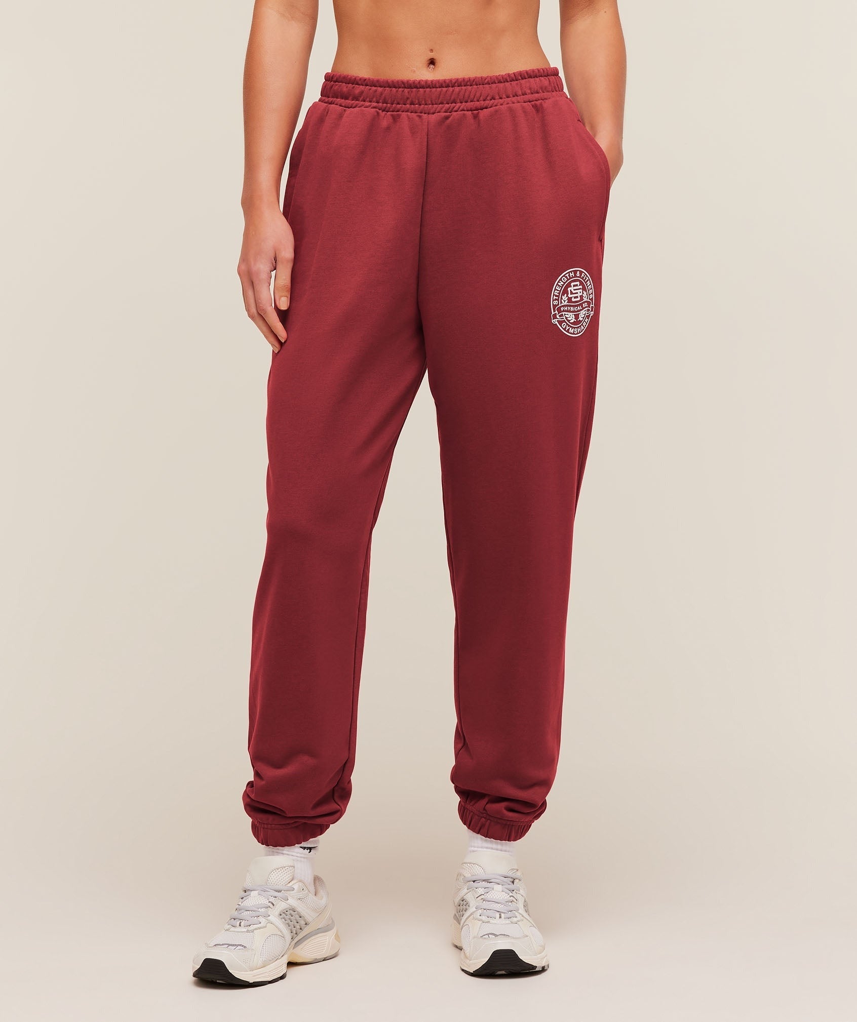 Strength and Fitness Crest Graphic Joggers
