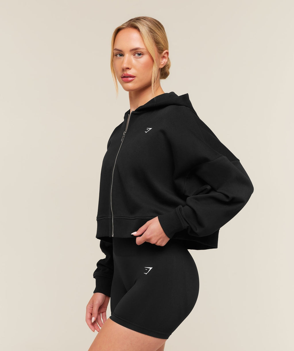 Training Oversized Boxy Zip Through Hoodie