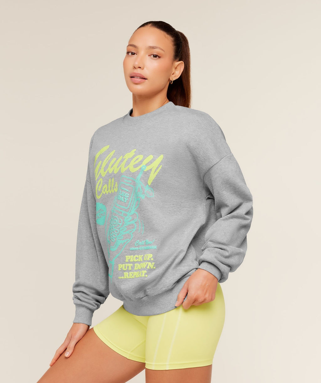 Glutey Calls Graphic Sweatshirt