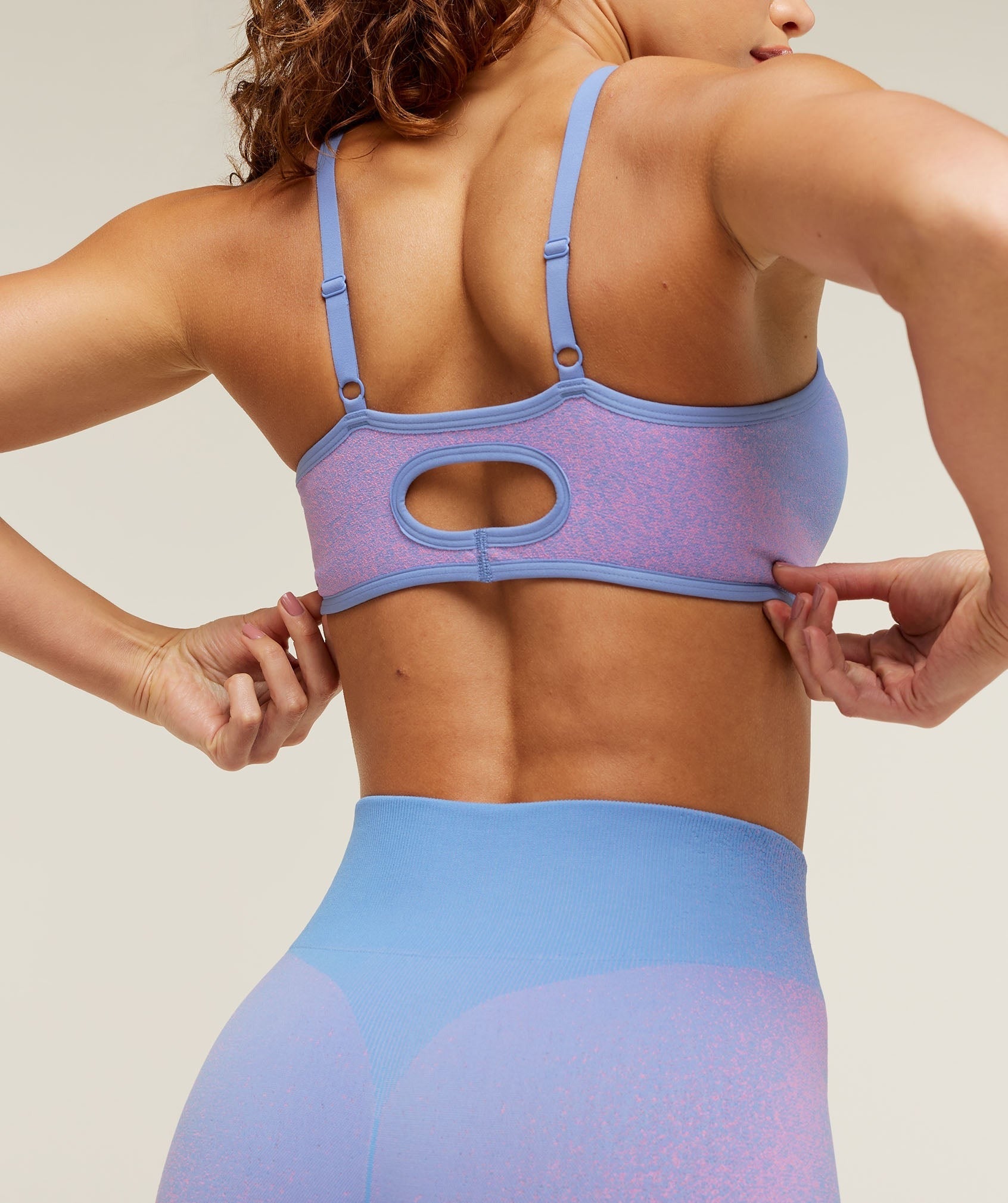 Blush Seamless Light Support Sports Bra