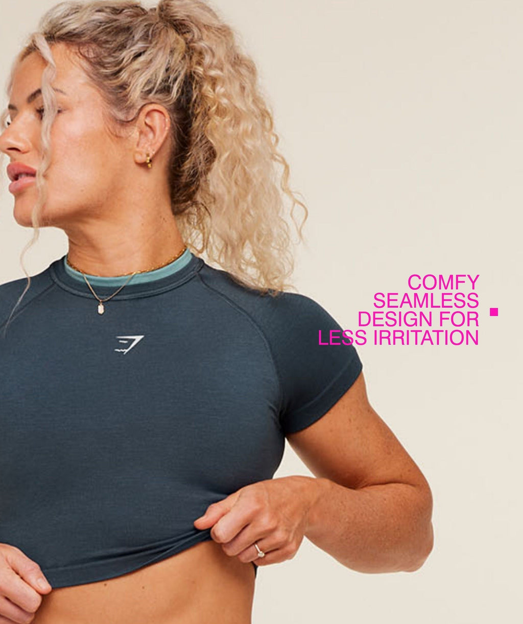 Interval Seamless Short Sleeve Crop Top