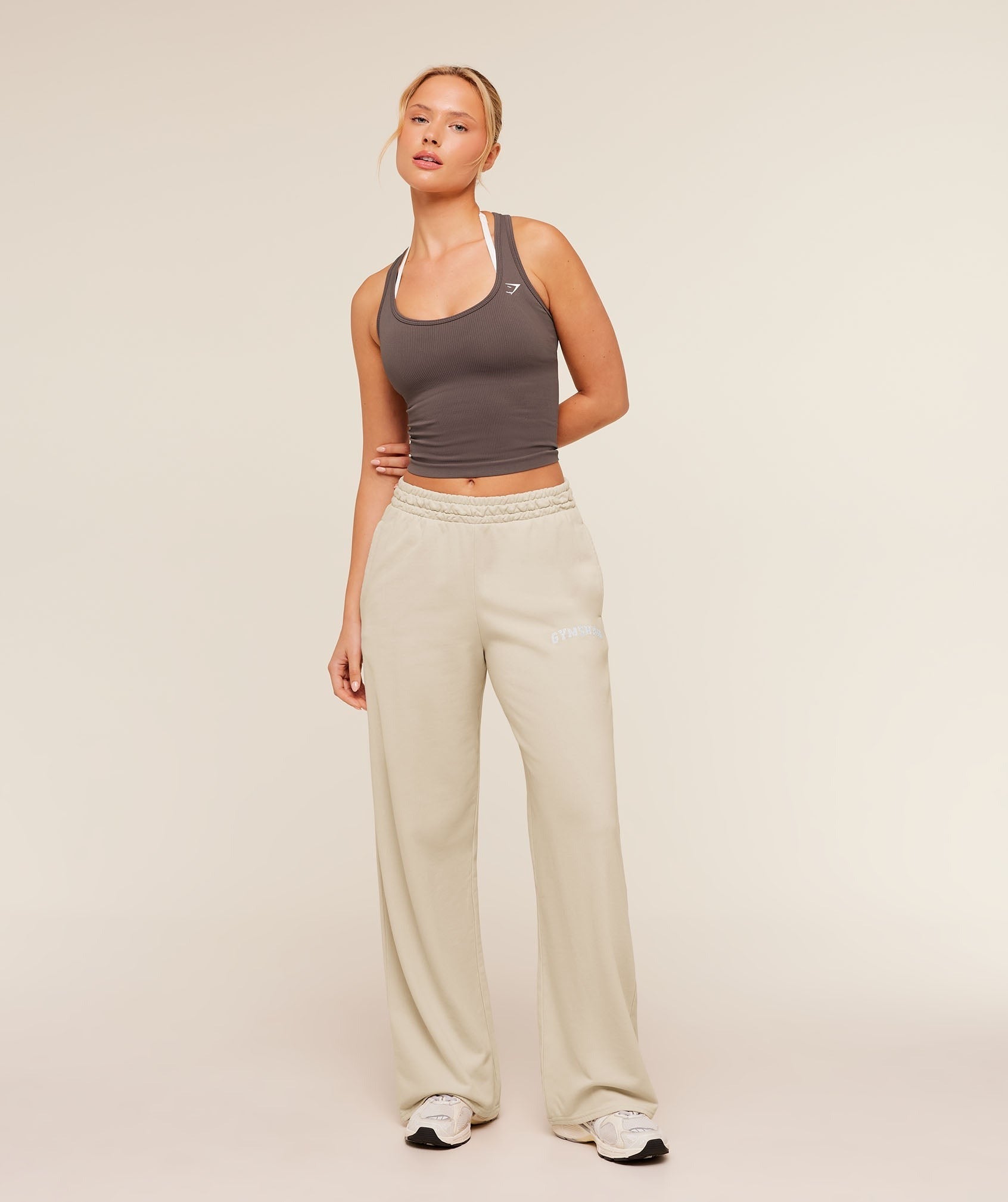 Chainstitch Graphic Wide Leg Joggers