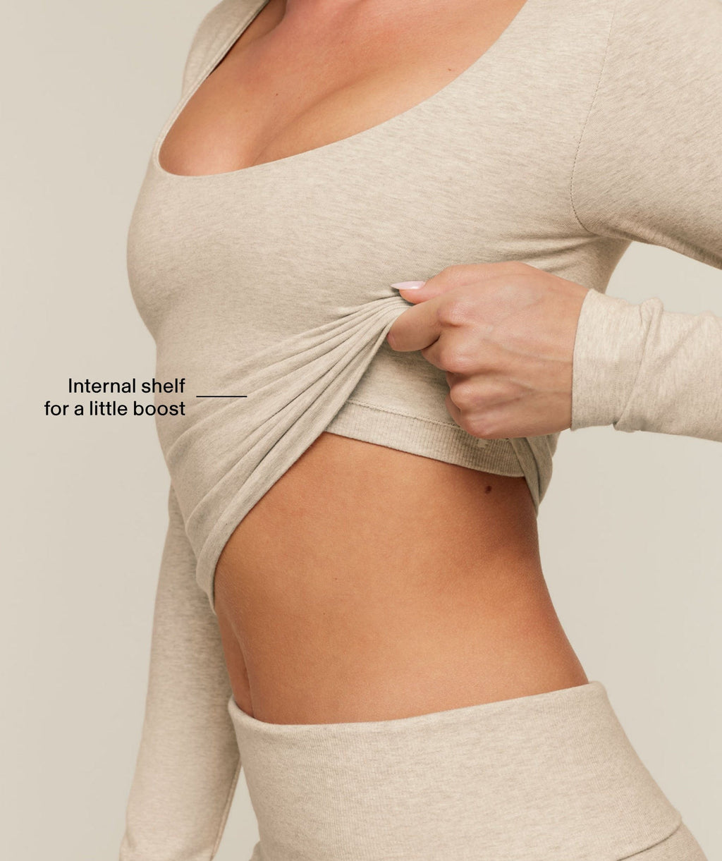 CottonMove™ Midi Long Sleeve Top