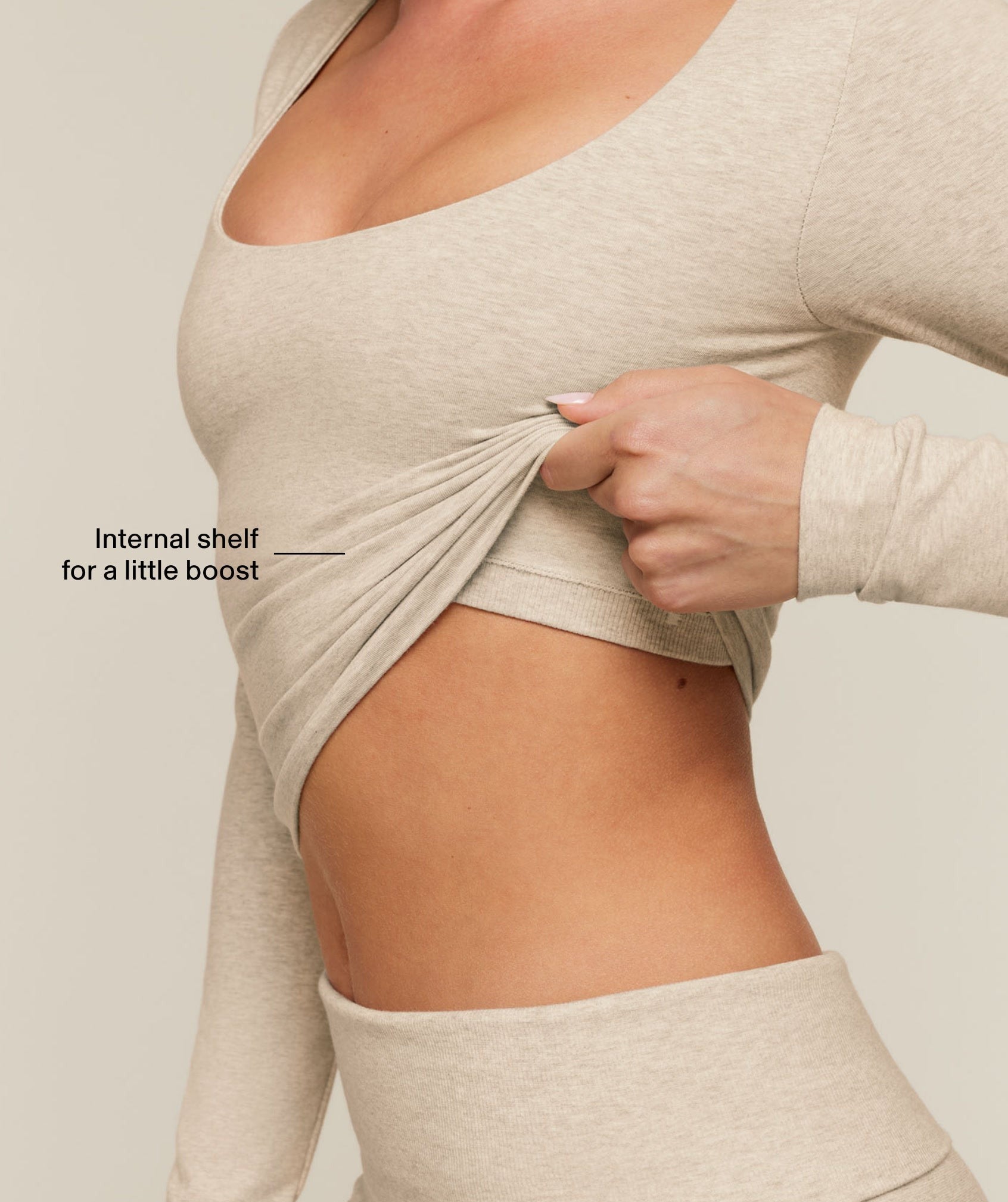CottonMove™ Midi Long Sleeve Top