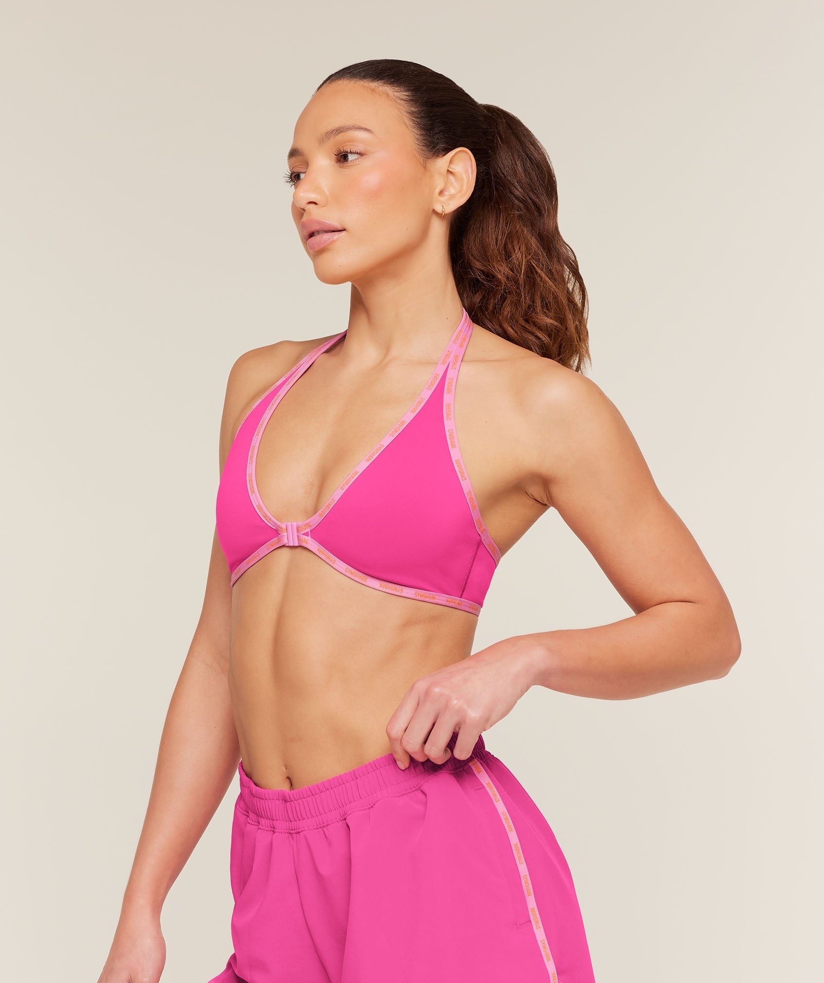 Micro Logo Clasp Minimal Bra