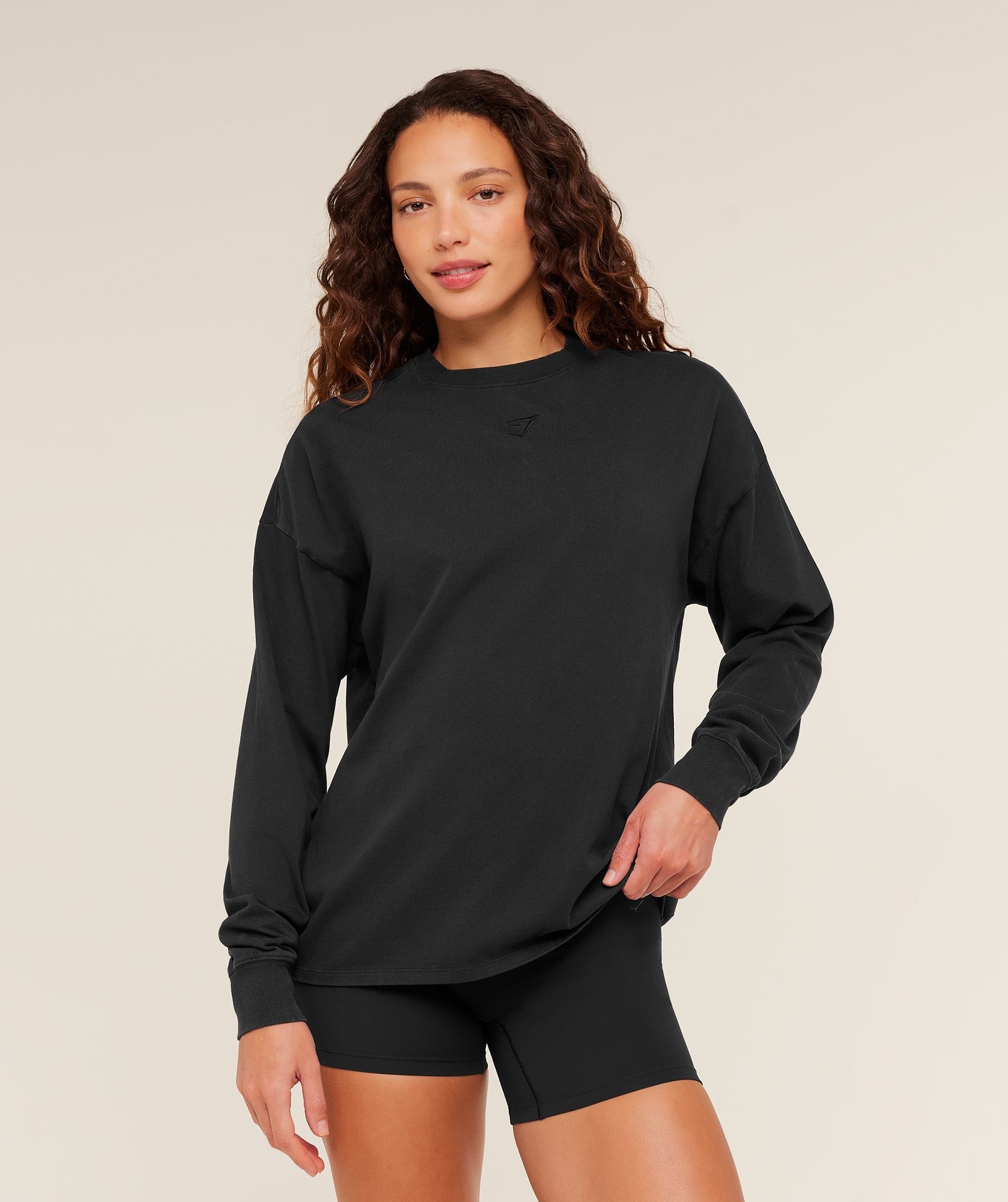 Power Washed Long Sleeve Top