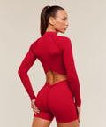 Dipped Long Sleeve 1/4 Zip Jacket