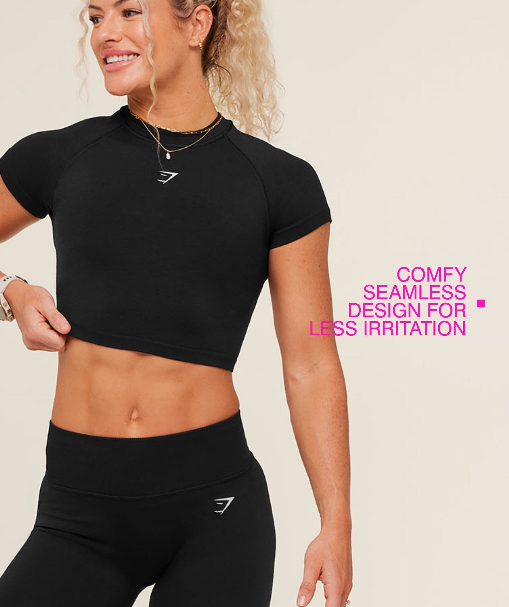 Interval Seamless Short Sleeve Crop Top