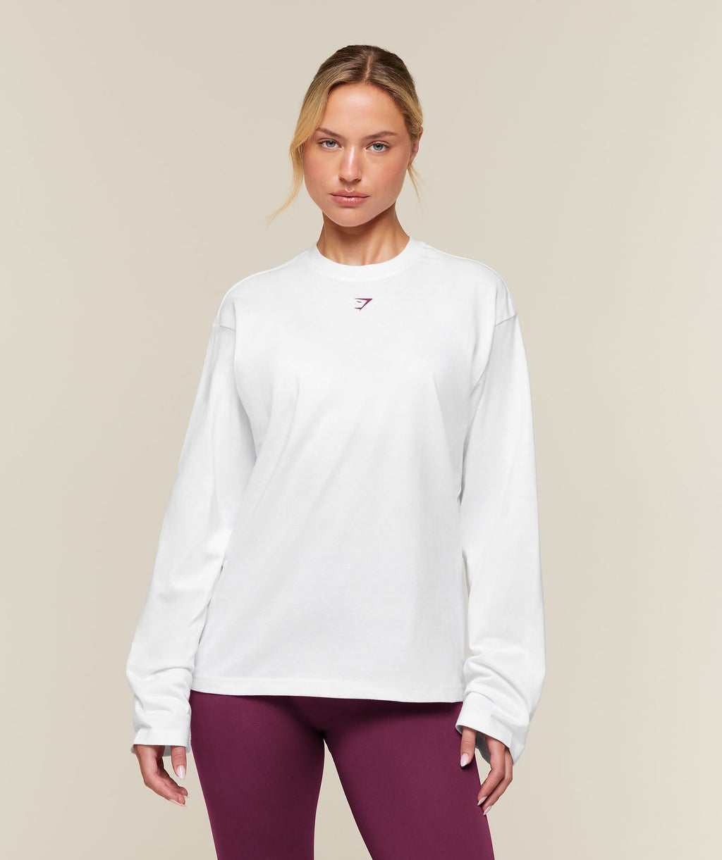 For The Ones Who Show Up Graphic Long Sleeve Top