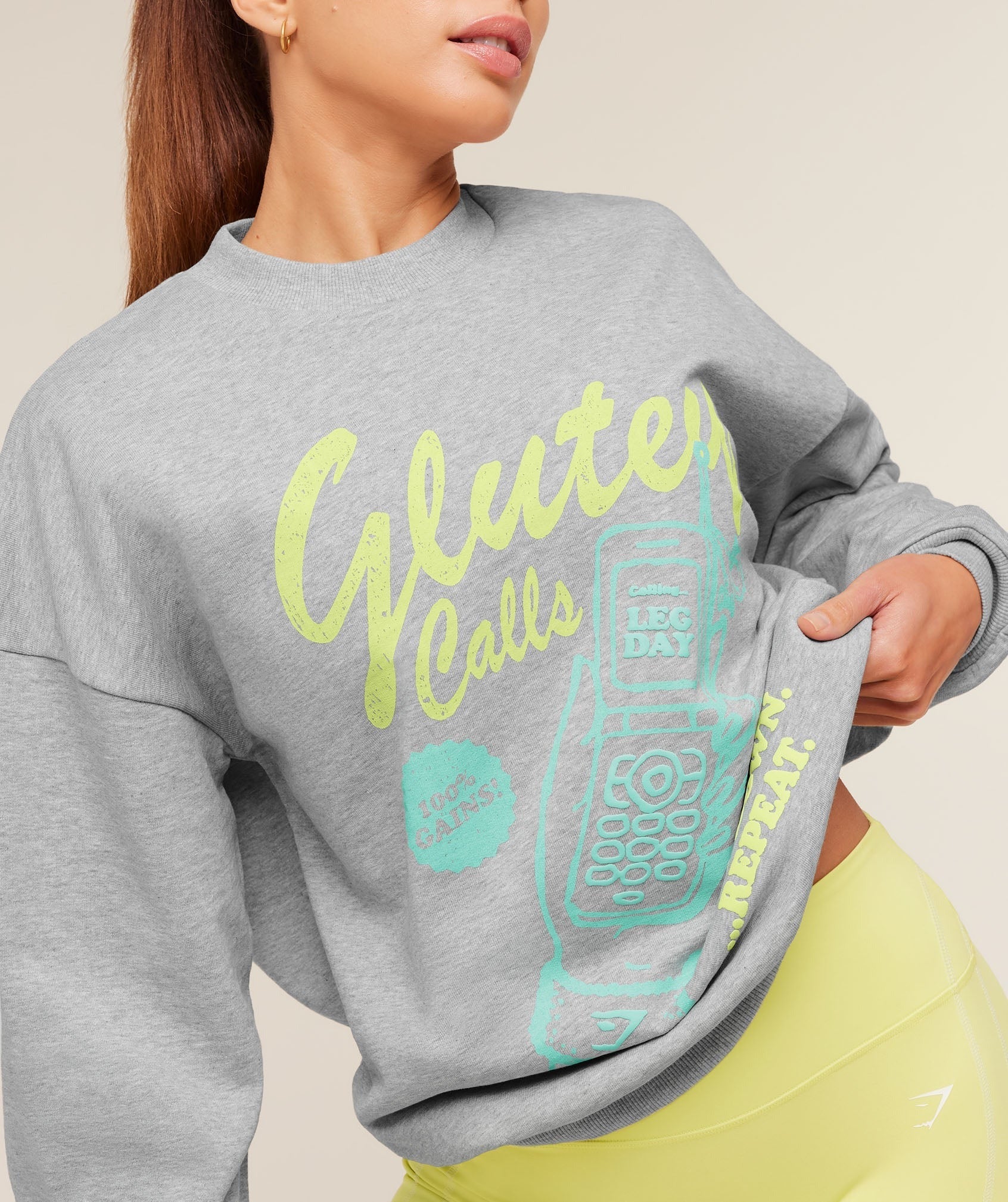 Glutey Calls Graphic Sweatshirt