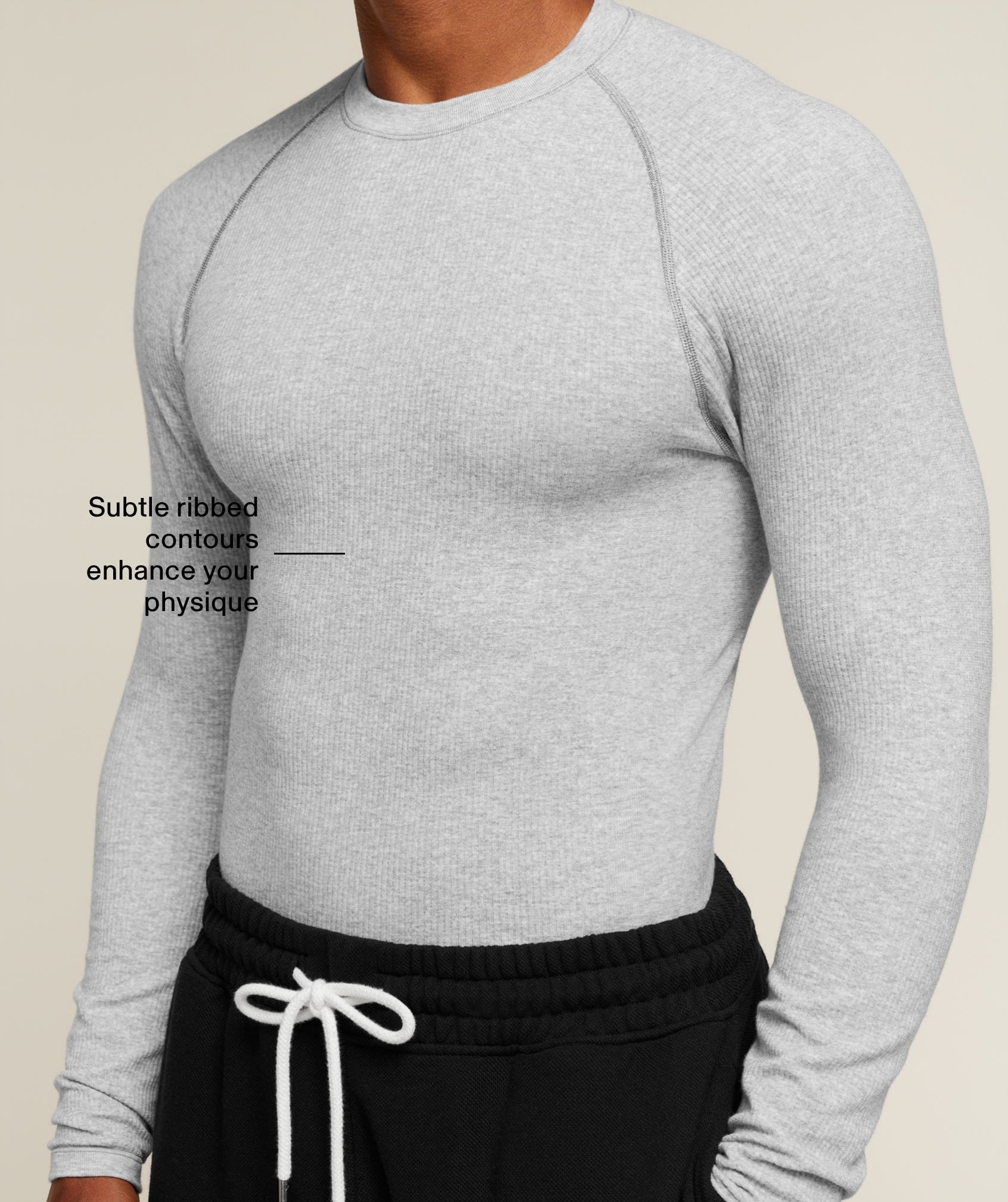 Cotton Seamless Long Sleeve T-Shirt