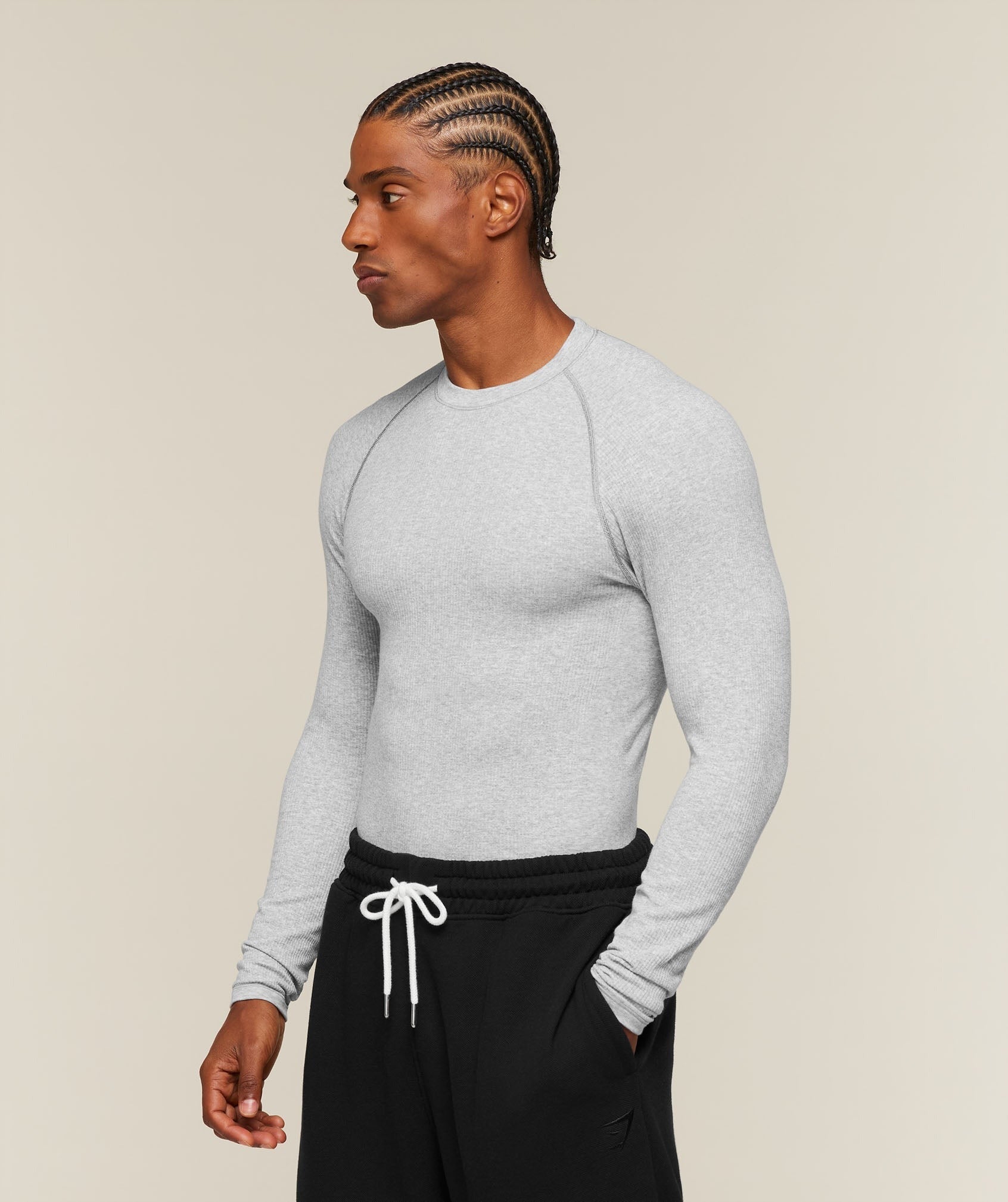 Cotton Seamless Long Sleeve T-Shirt