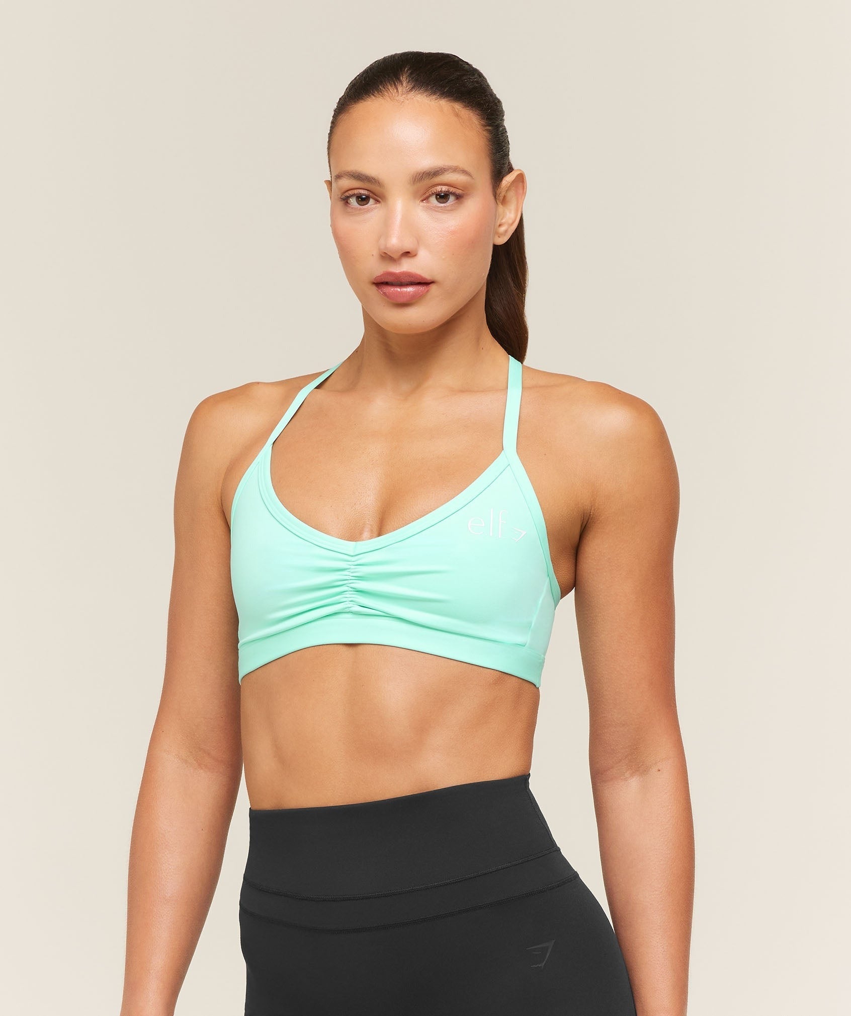 Light Support Ruche Strappy Back Bra