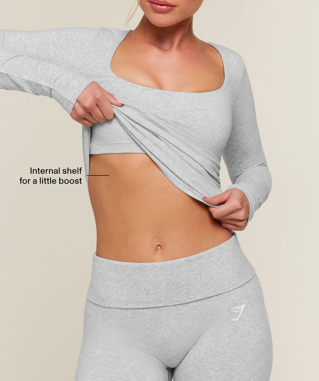 CottonMove™ Midi Long Sleeve Top